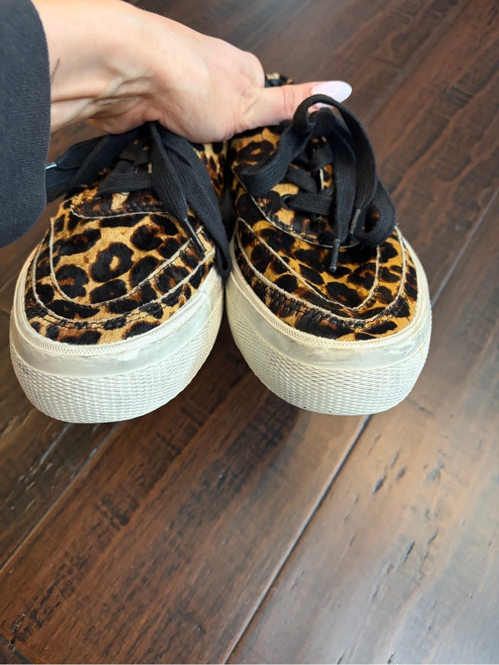 All Saints Leopard-Print Classic Platform Sneaker casual cool girl elevated 90’s - Picture 4 of 9